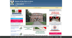 Desktop Screenshot of comune.sanpietroincerro.pc.it